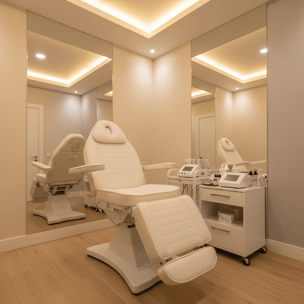 Professional aesthetic treatment room